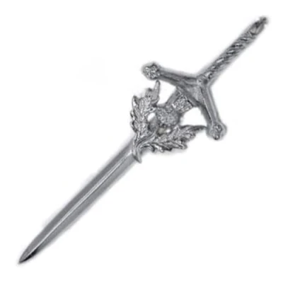 Image of Tartancity THISTLE KILT PIN STEEL CLAYMORE SWORD STYLE NEW FOR MENS APRON