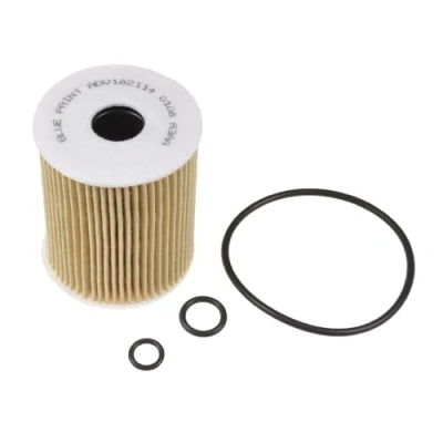 Image of 03P115562, 3P115562 Oil Filter BLUE PRINT ADV182114 with gaskets Insert SEAT: Ibiza 4, 4 Sportcoupe, ST, SKODA: Fabia 2, 2