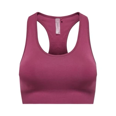Image of ONLY Play ONPDAISY2 SEAM BRA Medium support sports bra, Women&#039;s, Size: Small, Beaujolais