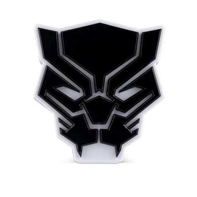 Image of Ukonic Marvel Avengers Night Light Black Panther Table Lamp Superhero Decor Mask Desk