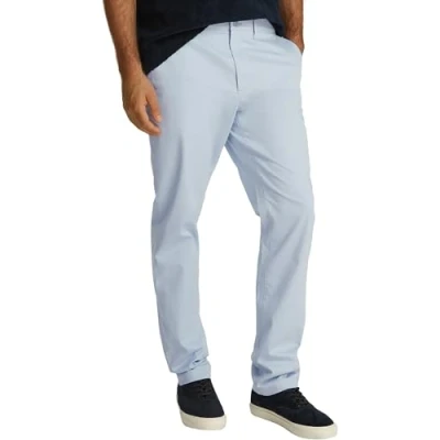 Image of Tommy Hilfiger Men&#039;s Denton Satin Straight Fit Chinos, Blue (Breezy Blue), 32W/33L