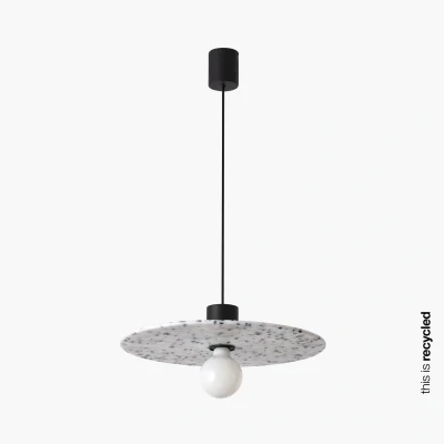 Image of Confetti 400 Dome Pendant Lamp Recycled Marmoreal Ø45cm