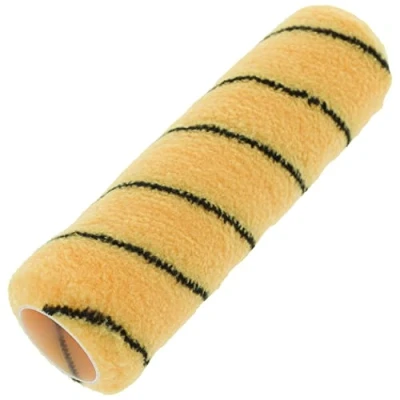 Image of Coral 41453 Max Coat Paint Roller Cover Walls Ceilings Medium Pile Woven Sleeve Fabric Emulsion Trade Tiger Stripe 9 inch 1.75&quot; Dia