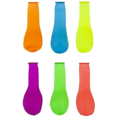 Image of VFM Water Balloons 20 Pack Easy Fill Assorted Neon Brightly Coloured Exploding Bombs Outdoors Family Fun Summer Garden Game Splash Squad Set (20 Pack)