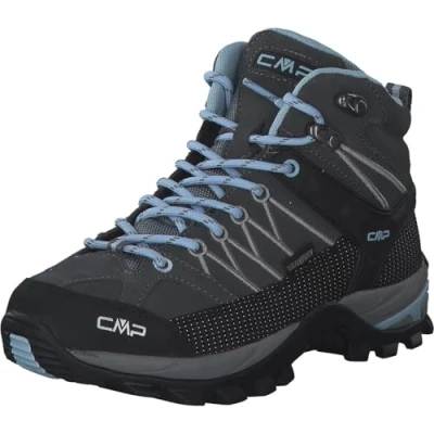 Image of CMP Women&#039;s Rigel MID WMN Trekking Shoes WP, Graphite Light Blue, 4 UK