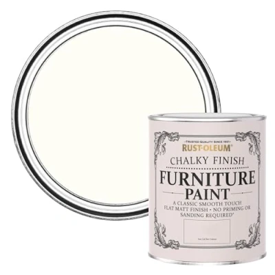 Image of Rust Oleum Pink Upcycled Furniture Paint in Chalky Finish Sweet Nothing 750ml