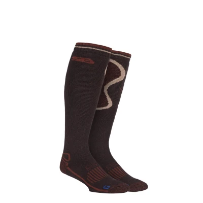 Image of 1 Pair Brown with BlueGuard Long Wool Blend Country Socks Men&#039;s 6 11 Mens Storm Bloc