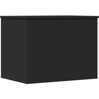 Image of vidaXL Storage Box Black 60x42x46 cm Engineered Wood