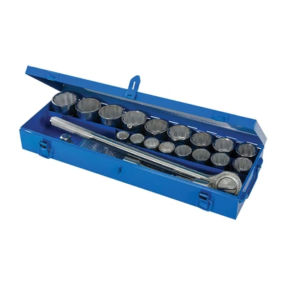 Image of Silverline Socket Set 3/4&quot; Drive Metric 21pce