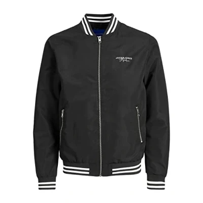 Image of Bestseller A/S Men&#039;s Jorsplash Rush Bomber Jacket, Black, M