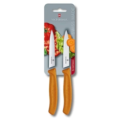 Image of Victorinox Swiss Classic Orange Knife Combination Twin Pack