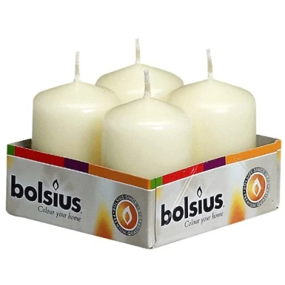 Image of BOLSIUS CHURCH PILLAR CANDLES 60mm x 40mm [IVORY] 4