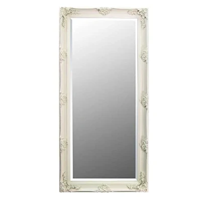Image of Milton Manor ornate Antique Design Shabby Chic wall Mirror 5ft5 X 2ft7 164cm 79cm.