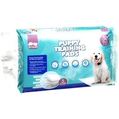 Image of PET SHOP Puppy Training Pad/Disposable Pads/Litter Pad for Puppy/Dog Mat Incontinence/Absorbent (Pack of 30)