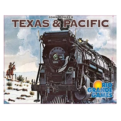 Image of Texas &amp; Pacific Railway Board Game, Set in 19th Century Midwest Texas, Investors Ranchers Train Rio Grande Games, Ages 14, 2 6 Players, 30 60 Minute Playing Time