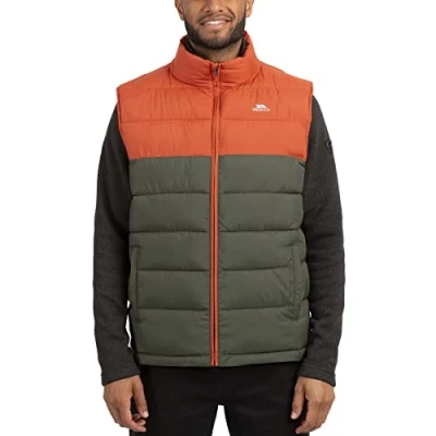 Image of Trespass Mens Padded Gilet Bodywarmer with 2 Pockets Oskar