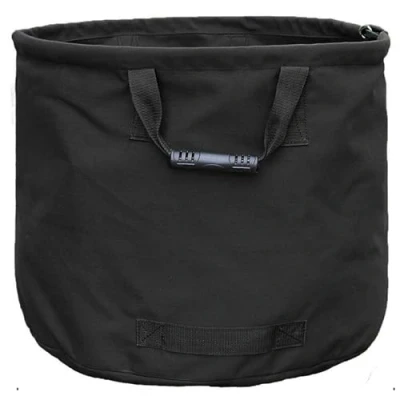 Image of Garden Refuse Bags Heavy Duty 33 Gallons Large Capacity Bag Reusable Leaf Sack Trash Can Foldable Garbage Waste Collection Container Storage Bag.(Black)