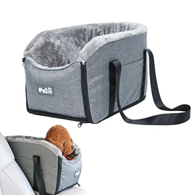 Image of Center Console Dog Seat, Small Car Seat Booster Cat Bed Travel Pet Washable Interior Accessories For Dogs Cats Supplies