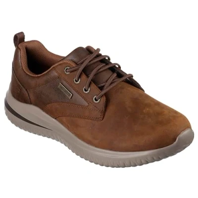 Image of Skechers USA Men&#039;s DELSON 3.0 GLAVINE Sneaker, Brown, 7.5 UK