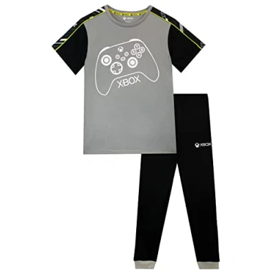Image of Xbox Boys Gaming Pyjamas For Kids Grey 7 8 Years