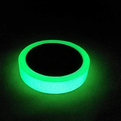 Image of GTIWUNG Green Light Ultra Luminous Tape Sticker, Glow in The Dark Self Adhesive Tape, Photoluminescent, Durable and Wearable, Home Decor Wall Ceiling,Stairs,Party Halloween Decorations, 10m x2cm