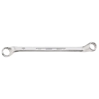 Image of GEDORE Double ended ring Spanner, AF 21+24 mm, Offset, 5 angled, Slender, Bi hex, UD profile, 2 21X24