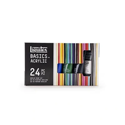 Image of Liquitex Acrylic Basics Set of 24 x 22 ml Colours