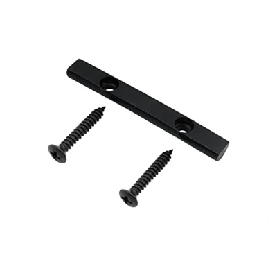 Image of Musiclily Pro 43mm Brass Bass String Retainer Bar for 4 Electric Bass, Black