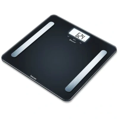 Image of Beurer BF600 Body Analysis Scale Connected Bathroom with HealthManager App, Black
