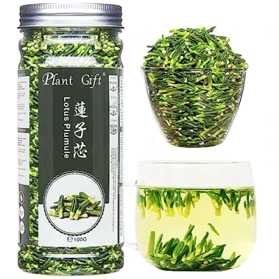 Image of Plant Gift Dried lotus Plumule, core Bulk Herbs, health tea and natural seed core, herbal flower china chinese100g/3.5oz