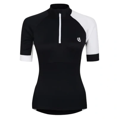 Image of Dare 2b Women&#039;s Half Zip Compassion Iii Jersey Black White, Size: 16