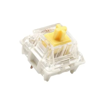 Image of Pack of Gateron ks 9 Key Switches for Mechanical Gaming Keyboards Plate Mounted (Gateron Yellow, 65 Pcs)