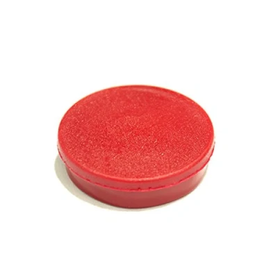 Image of Bi Office 10 mm Round Magnet Red [Pack of 10]