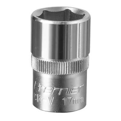 Image of Sealey Premier WallDrive® Socket 17mm 1/2&quot;Sq Drive