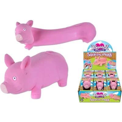 Image of KandyToys Squishy Pig Stress Relief Toy Fidget Party Bag Fillers for Kids ADHD Anxiety Sensory Toys