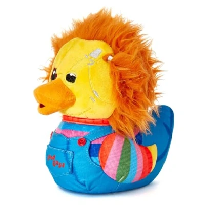 Image of TUBBZ Chucky Collectable Rubber Duck Plushie Official Merchandise Horror TV &amp; Movies Soft Toy