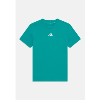 Image of adidas Performance Essentials Unisex Print Tshirt for kids, Size: 9 10y, Pure teal/white