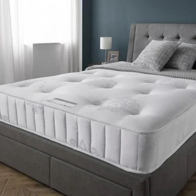 Image of Julian Bowen Capsule Elite Pocket 1000 Mattress, 120cm Small Double, Polyester, White