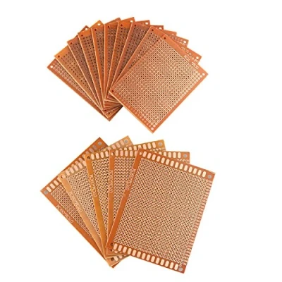 Image of HALJIA 15 Pieces Prototype Universal PCB Circuit Board Breadboard Bakelite Single Side Copper With 5CM X 7CM And 9CM Sizes For DIY Soldering
