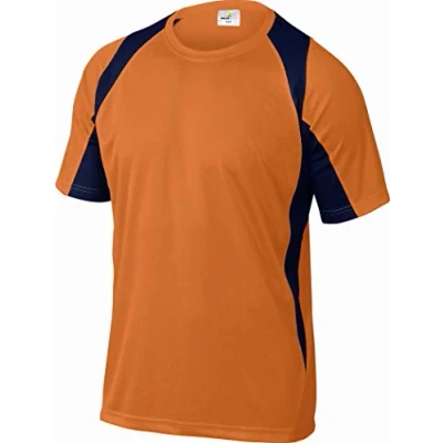Image of Deltaplus BALIOMXG T Shirt 100% Polyester, Orange/Navy, Size XL