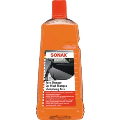 Image of SONAX Car Wash Shampoo Concentrate (2 Litre) Removes dirt quickly and thoroughly. Item No. &#039;03145410 810, Yellow