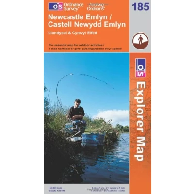 Image of Explorer Active 185 Newcastle Emlyn, Llandysul &amp; Cynwyl Elfed Map With Digital Version