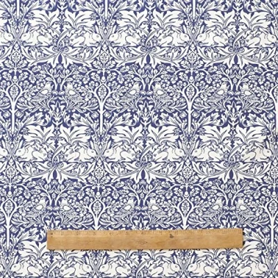 Image of William Morris Licensed Brother Rabbit 100% Cotton Fabric By The Metre