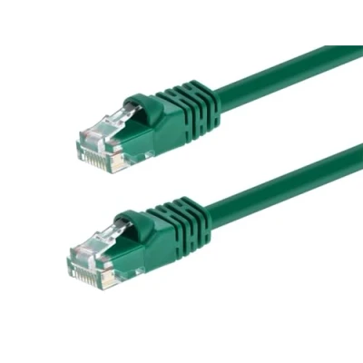 Image of Monoprice 50FT 24AWG Cat6 550MHz UTP Ethernet Bare Copper Network Cable Green