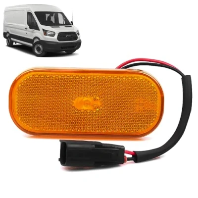 Image of ROBUST Car Side Marker Light Lamp Lens Orange for Ford Transit Mk8 BK3115442CB 1832493 1 832 493 BK31 15442 CB 2014 Onwards