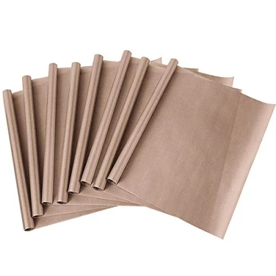 Image of Bugucat Reusable Baking Sheet,8 Pack Oven Liner,40X60cm Sheets for Non Stick Cooking Heat Transfer,PTFE Teflon Paper Waterproof Washable Tray BBQ Grill Mat