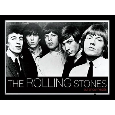 Image of Rolling Stones Out Of Our Heads Framed 30 x 40cm Print, MDF, Multi Colour, 42 32 2.4 cm