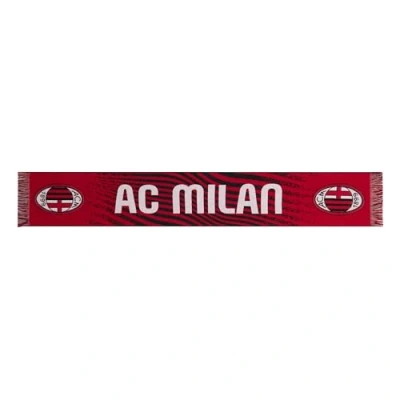 Image of AC Milan Sciarpa Ufficiale Official Jacquard Scarf, red/Black, One Size