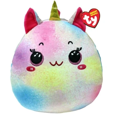 Image of TY Maisie Unicorn Squish a Boo 14 Inches Squishy Beanies for Kids, Baby Soft Plush Toys Collectible Cuddly Stuffed Teddy