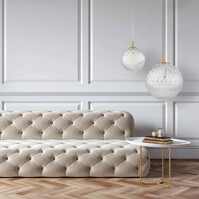 Image of TK Lighting Cadix pendant light made of glass, 1 bulb, Ø 30 cm
